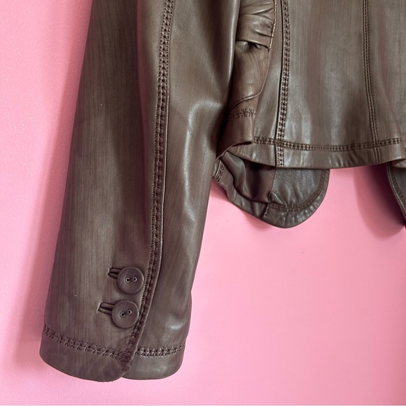 Danier Real Leather Jacket Brown - Picture 11 of 11